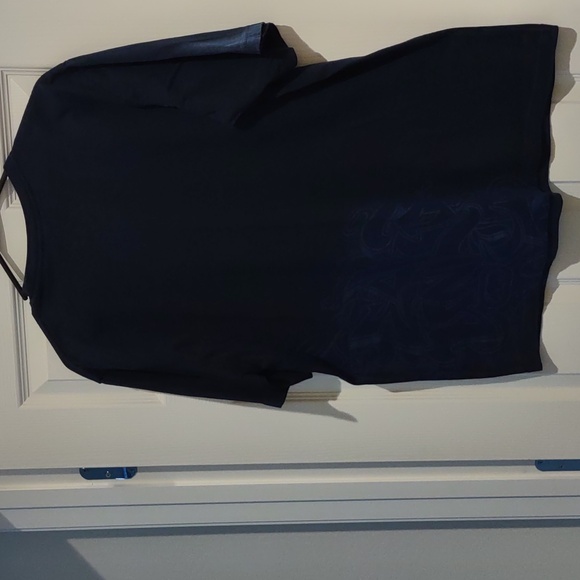 Ecko Unlimited Dark Blue Short Sleeve Graphic Tee Graffiti Style - Picture 3 of 5